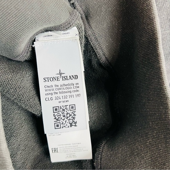 Stone Island Gray Reverse Embroidered Oversized Hoodie XL - Picture 4 of 9